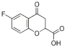 6-Fluorochroman-4-one-2-carboxylic acid Struktur