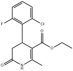 Ethyl 4-(2-chloro-6-fluorophenyl)-6-methyl-1,2,3,4-tetrahydropyrid-2-one-5-carboxylate 97%