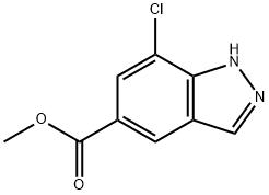 methyl 7-chloro-1H-indazole-5-carboxylate Structure