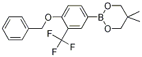 2-[4-Benzyloxy-3-(trifluoromethyl)phenyl]-5,5-dimethyl-1,3,2-dioxaborinane Struktur
