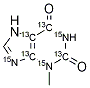 3-Methylxanthine-13C4,15N3, 1173018-93-3, 结构式