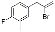 4-(2-Bromoprop-2-en-1-yl)-1-fluoro-2-methylbenzene 化学構造式