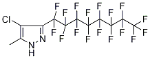 4-Chloro-5-methyl-3-(perfluorooctyl)-1H-pyrazole Struktur
