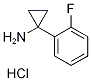1-Amino-1-(2-fluorophenyl)cyclopropane hydrochloride, 1-(1-Aminocycloprop-1-yl)-2-fluorobenzene hydrochloride,,结构式
