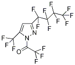 3-Perfluorobutyl-1-(trifluoroacetyl)-5-(trifluoromethyl)-1H-pyrazole 化学構造式