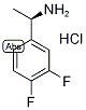 (R)-3,4-Difluoro-alpha-methylbenzylamine hydrochloride 化学構造式