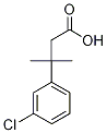 3-(3-Chlorophenyl)-3-methylbutanoic acid Struktur