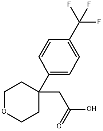 2-{4-[4-(Trifluoromethyl)phenyl]-tetrahydro-2H-pyran-4-yl}acetic acid price.