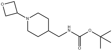 tert-Butyl {[1-(oxetan-3-yl)piperidin-4-yl]methyl}carbamate Structure