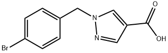1-(4-Bromobenzyl)-1H-pyrazole-4-carboxylic acid Struktur