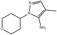 4-Methyl-1-(oxan-4-yl)-1H-pyrazol-5-amine Struktur
