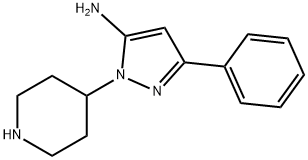 3-Phenyl-1-(piperidin-4-yl)-1H-pyrazol-5-amine Struktur