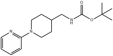 tert-Butyl N-{[1-(pyridin-2-yl)piperidin-4-yl]methyl}carbamate Structure