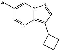 6-Bromo-3-cyclobutylpyrazolo[1,5-a]pyrimidine Structure