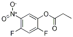 2,4-Difluoro-5-nitrophenyl propanoate Structure