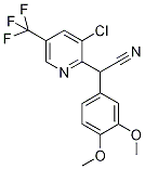 2-[3-Chloro-5-(trifluoromethyl)pyridin-2-yl]-2-(3,4-dimethoxyphenyl)acetonitrile 97% Structure