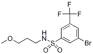 3-Bromo-N-(3-methoxypropyl)-5-(trifluoromethyl)benzenesulphonamide Structure