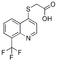 {[8-(Trifluoromethyl)quinolin-4-yl]thio}acetic acid,,结构式