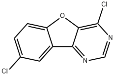 4,8-ジクロロ[1]ベンゾフロ[3,2-D]ピリミジン 化学構造式