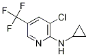 3-Chloro-N-cyclopropyl-5-(trifluoromethyl)pyridin-2-amine, N-[3-Chloro-5-(trifluoromethyl)pyridin-2-yl]cyclopropylamine Structure