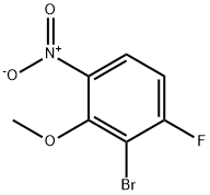 2-溴-1-氟-3-甲氧基-4-硝基苯 结构式