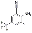 4-Amino-5-cyano-3-iodobenzotrifluoride, 2-Cyano-6-iodo-4-(trifluoromethyl)aniline 结构式