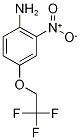 2-Amino-5-(2,2,2-trifluoroethoxy)nitrobenzene, 4-Amino-3-nitro-beta,beta,beta-trifluorophenetole,,结构式