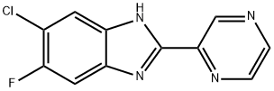 2-(6-Chloro-5-fluoro-1H-benzimidazol-2-yl)pyrazine Struktur