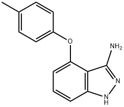 4-(4-Methylphenoxy)-1H-indazol-3-amine,871708-37-1,结构式