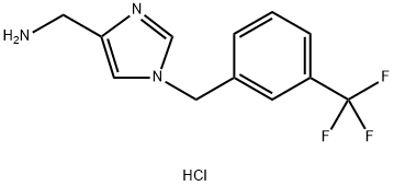 1-[3-(Trifluoromethyl)benzyl]-1H-imidazol-4-ylmethanamine hydrochloride Structure