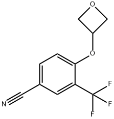 4-(Oxetan-3-yloxy)-3-(trifluoromethyl)benzonitrile Structure