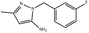 1-(3-Fluorobenzyl)-3-methyl-1H-pyrazol-5-amine Structure