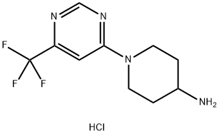 1-[6-(Trifluoromethyl)pyrimidin-4-yl]piperidin-4-amine dihydrochloride Structure