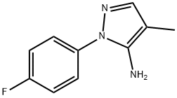 1-(4-Fluorophenyl)-4-methyl-1H-pyrazol-5-amine Structure