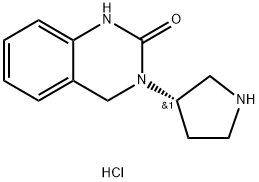 3-[(3S)-Pyrrolidin-3-yl]-1,2,3,4-tetrahydroquinazolin-2-one hydrochloride Struktur