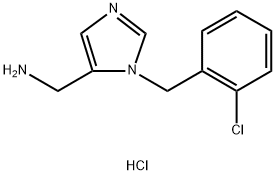 [1-(2-Chlorobenzyl)-1H-imidazol-5-yl]methanamine hydrochloride Structure