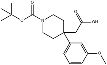 2-[1-(tert-Butoxycarbonyl)-4-(3-methoxyphenyl)piperidin-4-yl]acetic acid