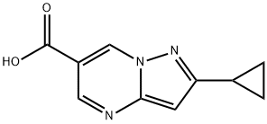 2-Cyclopropylpyrazolo[1,5-a]pyrimidine-6-carboxylic acid Structure