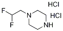 1-(2,2-Difluoroethyl)piperazine dihydrochloride 化学構造式