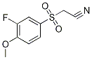 [3-Fluoro-4-methoxyphenyl)sulphonyl]acetonitrile