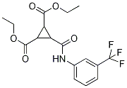 Diethyl 3-{[3-(trifluoromethyl)phenyl]carbamoyl}-1,2-cyclopropanedicarboxylate 97% 结构式