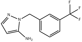 1-(3-(三氟甲基)苄基)-1H-吡唑-5-胺,1052563-64-0,结构式