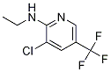3-chloro-N-ethyl-5-(trifluoromethyl)pyridin-2-amine 化学構造式