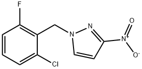 1-(2-chloro-6-fluorobenzyl)-3-nitro-1H-pyrazole Structure