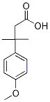 3-(4-methoxyphenyl)-3-methylbutanoic acid,,结构式