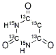 2,4,6-Trihydroxypyrimidine-13C4,15N2,  Barbituric  acid-13C4,15N2 Structure