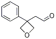 (3-苯基-氧杂环丁烷-3-基)乙醛, , 结构式