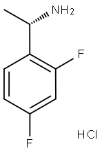 (S)-2,4-Difluoro-alpha-methylbenzylamine hydrochloride,,结构式