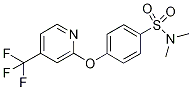 2-[4-(N,N-Dimethylsulphamoyl)phenoxy]-4-(trifluoromethyl)pyridine 结构式