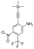 4-Nitro-5-(trifluoromethyl)-2-[2-(trimethylsilyl)ethynyl]aniline Struktur